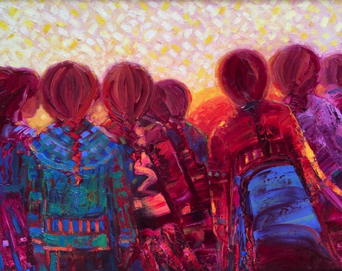Seven Sisters or Sunrise in the Pleides
40 x 50 cm
$620
